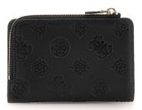 GUESS Zarela SLG Zip Around Card Case Black Logo GUESS Zarela SLG Zip Around Card Case Black Logo