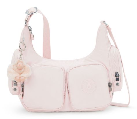 kipling Basic Plus Rikka Crossbody Bag Pink Shine