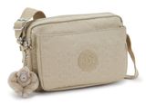 kipling Basic Plus Abanu Crossbody M Signature Beige Embossed