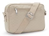 kipling Basic Plus Abanu Crossbody M Signature Beige Embossed