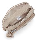kipling Basic Plus Abanu Crossbody M Signature Beige Embossed