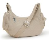 kipling Basic Plus Rikka Crossbody Bag Signature Beige Embossed kipling Basic Plus Rikka Crossbody Bag Signature Beige Embossed