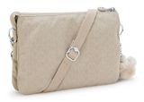 kipling Riri Small Crossbody Signature Beige Embossed kipling Riri Small Crossbody Signature Beige Embossed