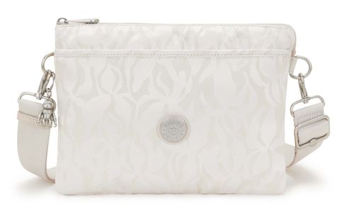 kipling Elevated Jacquard Riri Crossbody Bag L Palm Beige Jacquard