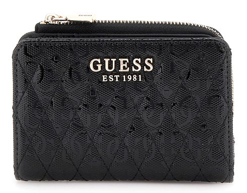 GUESS Betula Logo Zip Around Card Case Black