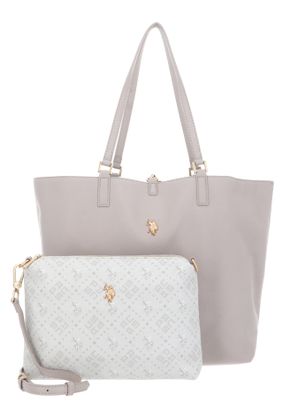 U.S. POLO ASSN. Malibu Shopping Bag L Stone