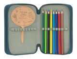 Lässig Unique School Triple Pencil Case Slim Dark Green Lässig Unique School Triple Pencil Case Slim Dark Green