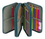 Lässig Unique School Triple Pencil Case Slim Dark Green Lässig Unique School Triple Pencil Case Slim Dark Green