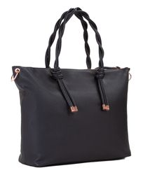 Valentino ブラックレザートートバッグ VIP価格】VALENTINO ブラックレザートートバッグ