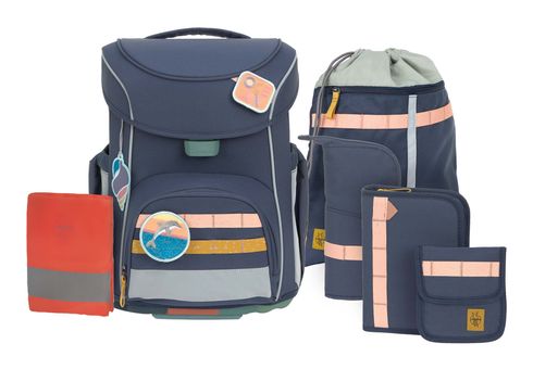 Lässig Unique School Set Slim 7-teilig Navy