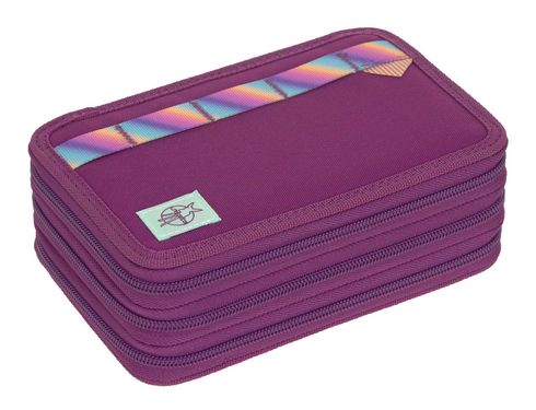 Lässig Unique School Triple Pencil Case Slim Lilac