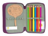 Lässig Unique School Triple Pencil Case Slim Lilac Lässig Unique School Triple Pencil Case Slim Lilac