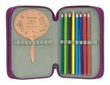 Lässig Unique School Triple Pencil Case Slim Lilac Lässig Unique School Triple Pencil Case Slim Lilac