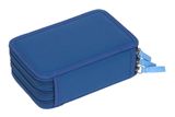 Lässig Unique School Triple Pencil Case Slim Dark Blue Lässig Unique School Triple Pencil Case Slim Dark Blue