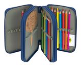 Lässig Unique School Triple Pencil Case Slim Dark Blue Lässig Unique School Triple Pencil Case Slim Dark Blue