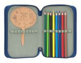 Lässig Unique School Triple Pencil Case Slim Dark Blue Lässig Unique School Triple Pencil Case Slim Dark Blue