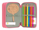 Lässig Unique School Triple Pencil Case Slim Pink Lässig Unique School Triple Pencil Case Slim Pink