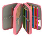 Lässig Unique School Triple Pencil Case Slim Pink Lässig Unique School Triple Pencil Case Slim Pink
