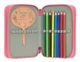 Lässig Unique School Triple Pencil Case Slim Pink Lässig Unique School Triple Pencil Case Slim Pink