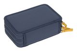 Lässig Unique School Triple Pencil Case Slim Navy Lässig Unique School Triple Pencil Case Slim Navy