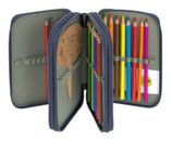 Lässig Unique School Triple Pencil Case Slim Navy Lässig Unique School Triple Pencil Case Slim Navy