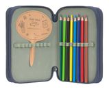 Lässig Unique School Triple Pencil Case Slim Navy Lässig Unique School Triple Pencil Case Slim Navy
