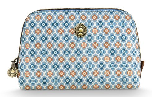 Pip Studio Mojo Coby Cosmetic Bag Triangle S Blue