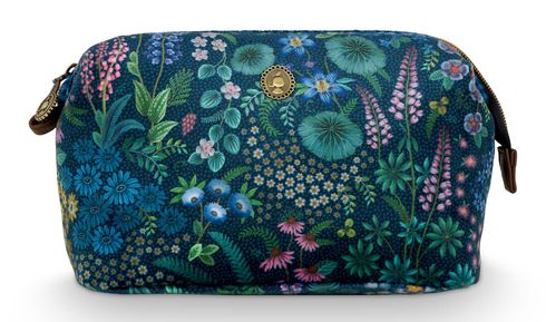 Pip Studio Cooper Cosmetic Purse Querida M Velvet Dark Blue