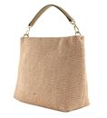 abro Fabric Raffia Hobo Bag Kaia Rosa