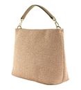 abro Fabric Raffia Hobo Bag Kaia Rosa