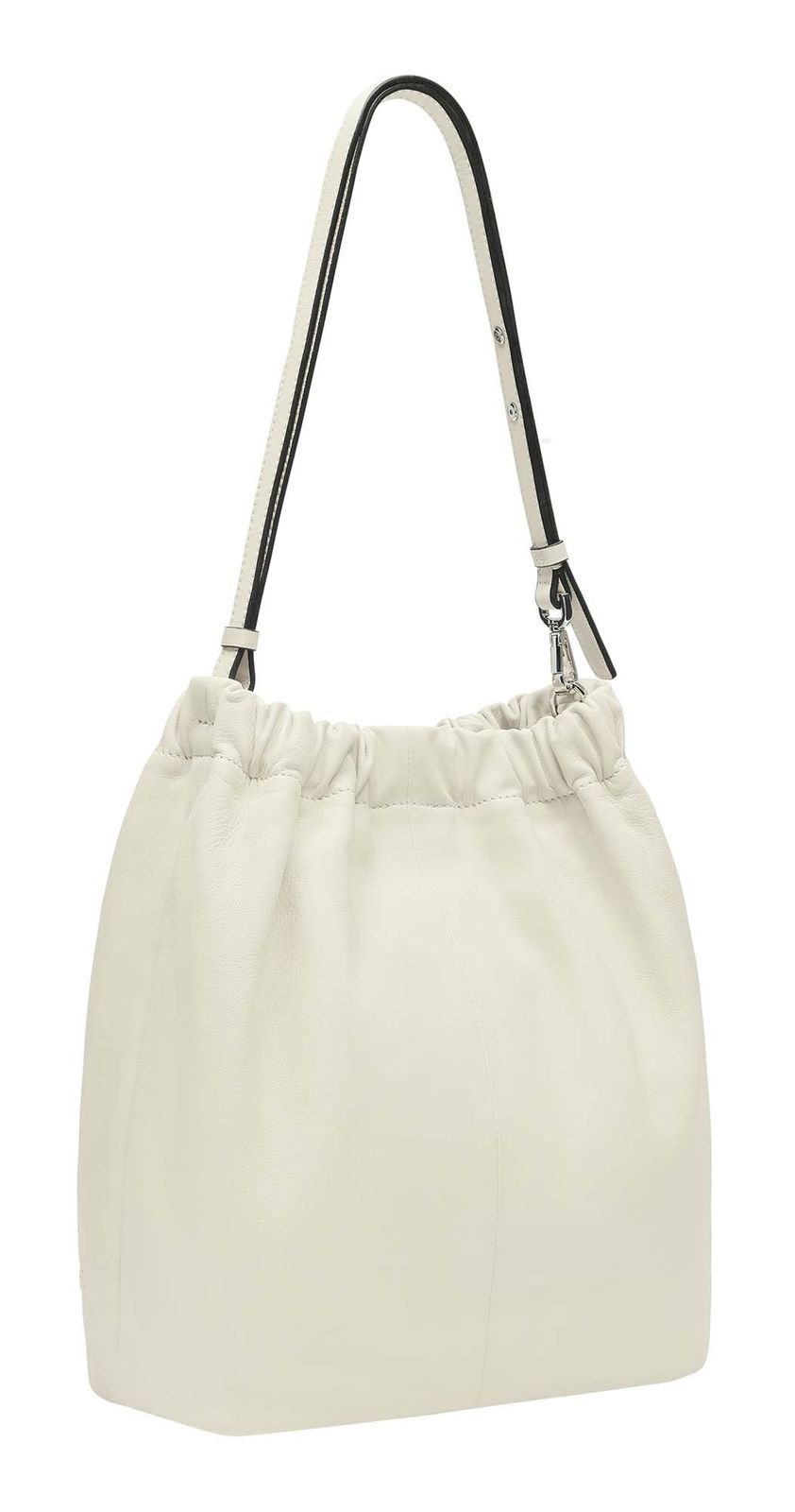 LIEBESKIND BERLIN Ruffle Sheep Natural Cloud Hobo Bag M Milk LIEBESKIND BERLIN Ruffle Sheep Natural Cloud Hobo Bag M Milk