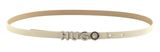 HUGO Zula Leather Belt 1,5 cm W80 Cream White HUGO Zula Leather Belt 1,5 cm W80 Cream White