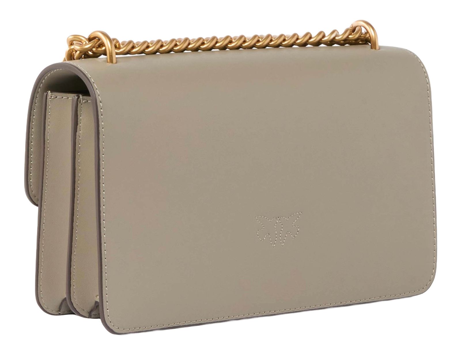PINKO Love One Mini DC S Walnut - Antique Gold PINKO Love One Mini DC S Walnut - Antique Gold