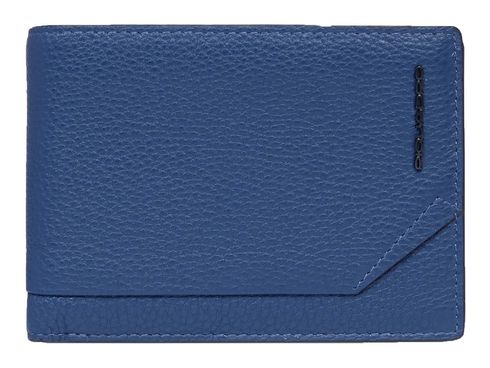 PIQUADRO Than Men's Wallet Flip Up ID RFID Blue