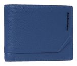 PIQUADRO Than Men's Wallet Flip Up ID RFID Blue