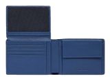 PIQUADRO Than Men's Wallet Flip Up ID RFID Blue