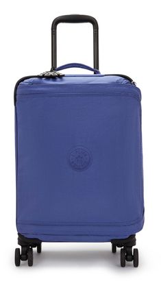 kipling Basic Spontaneous Cabin Size Wheeled Luggage S Ocean Blue