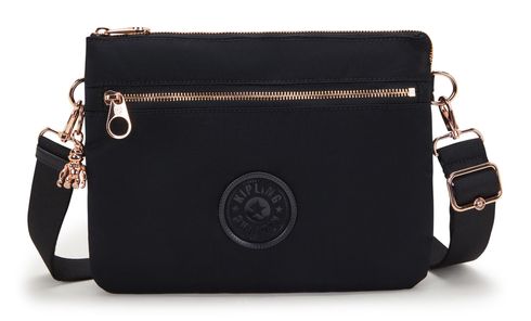 kipling Charm + Crossbody Bag Black Rose Spice