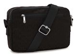 kipling Elevated Jacquard Abanu Medium Crossbody Black