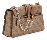 GUESS Zamira Convertible Xbody Flap Bag Latte Logo GUESS Zamira Convertible Xbody Flap Bag Latte Logo