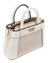 GUESS Andela Mini Satchel Bag Natural / Cream White GUESS Andela Mini Satchel Bag Natural / Cream White