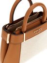 GUESS Andela Mini Satchel Bag Natural / Cognac GUESS Andela Mini Satchel Bag Natural / Cognac