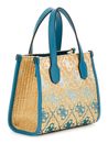 GUESS Silvana Mini Two Compartment Tote XS Teal Logo
