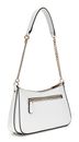 GUESS Bramina Top Zip Shoulder Bag White GUESS Bramina Top Zip Shoulder Bag White