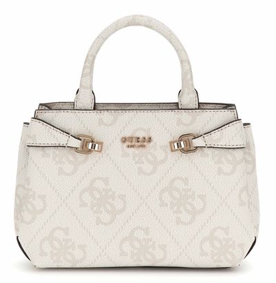 GUESS Lorelei Mini Satchel Bag Bone Logo