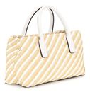 GUESS Simona Satchel Bag Natural / White GUESS Simona Satchel Bag Natural / White