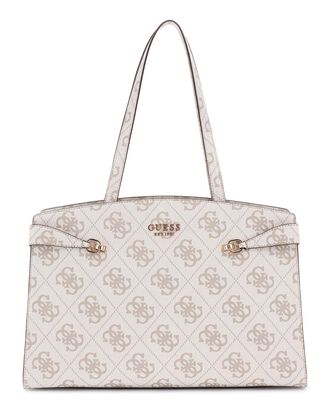 GUESS Lorelei Travel Weekend Bag Dark Taupe Logo