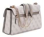 GUESS Zamira Convertible Xbody Flap Bag Dark Taupe Logo GUESS Zamira Convertible Xbody Flap Bag Dark Taupe Logo