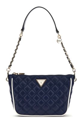 GUESS Cruise Vibe Top Zip Shoulder Bag Navy / White