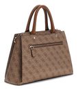 GUESS Zamira Luxury Satchel Latte Logo GUESS Zamira Luxury Satchel Latte Logo